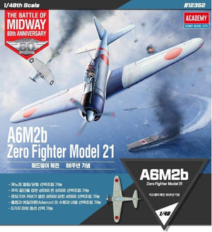1-48 A6M2B ZERO FIGHTER MODEL 21 "THE BATTLE OF MIDWAY"