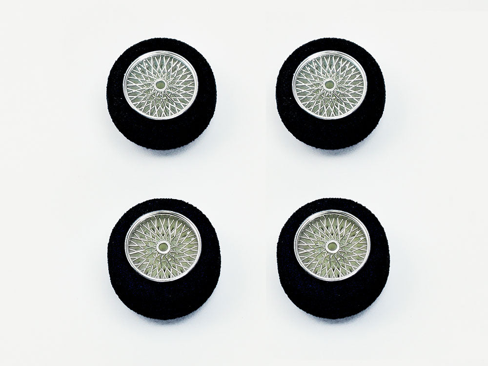 Small diameter plated spoke wheel set (with Reston sponge tires)