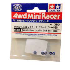 2mm Aluminum lock nut (dark blue)