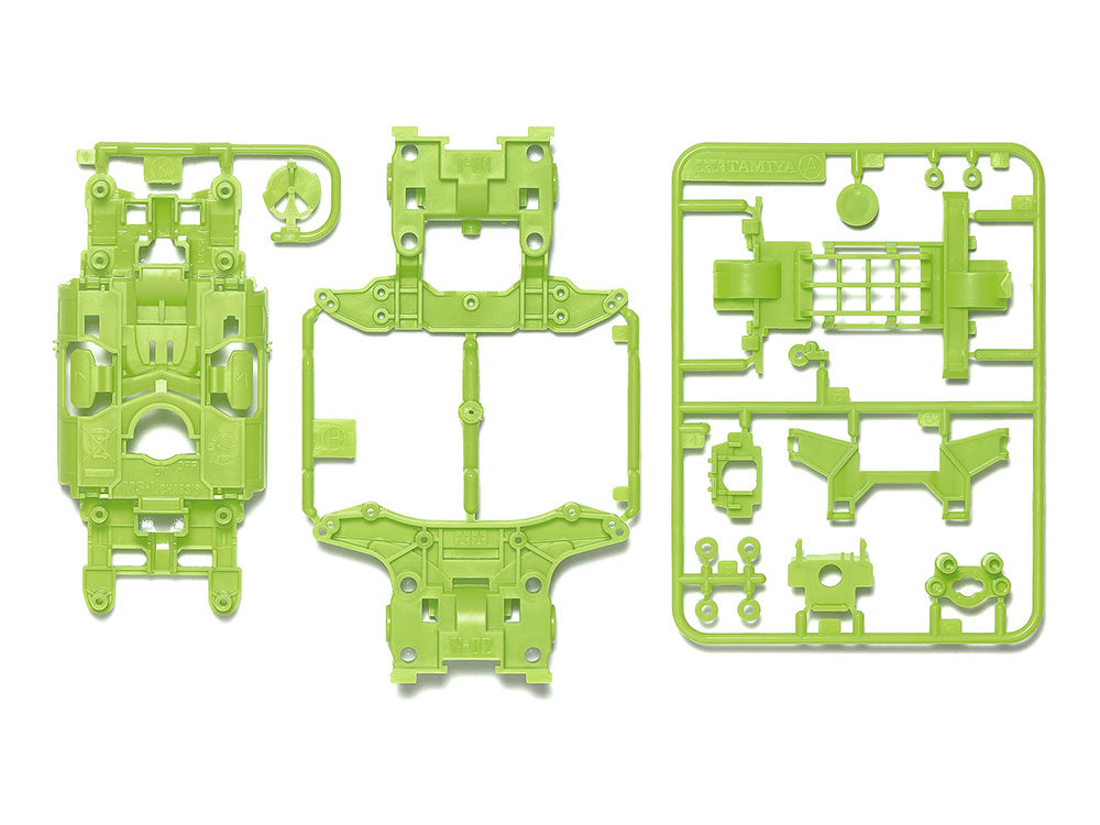 MS CHASSIS SET (YELLOW-GREEN) MINI 4WD STATION