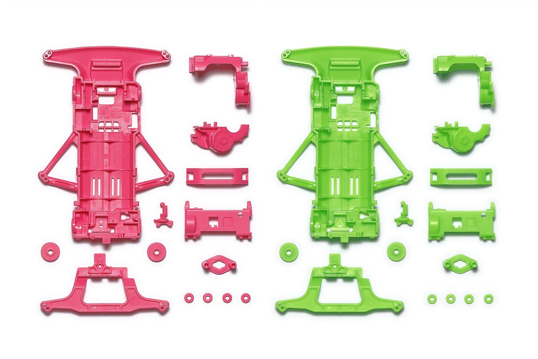 Super Fm Chassis Set Fluorescent Pink/Green