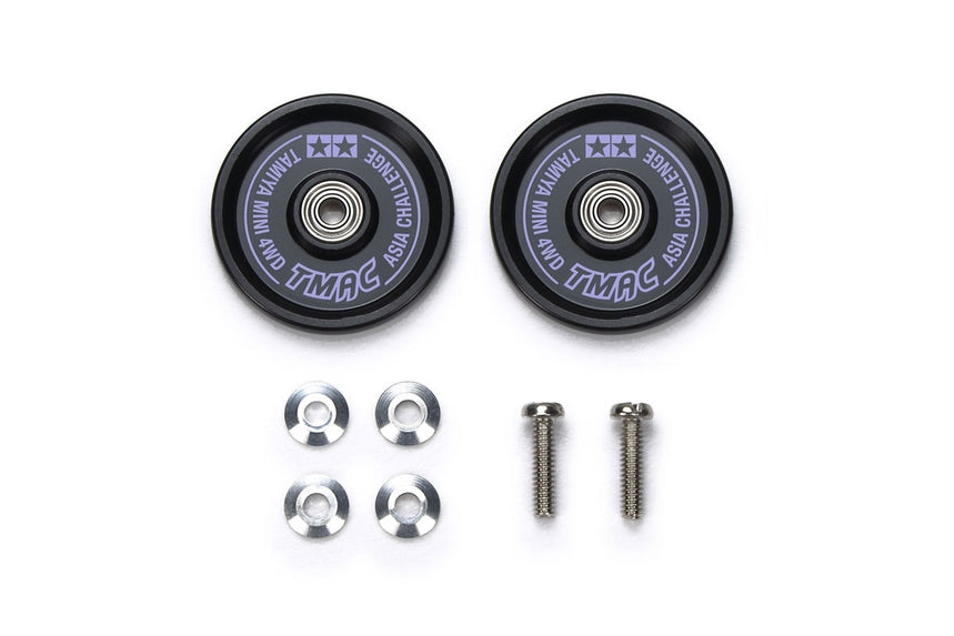 HG 19mm ALUMINUM BALL-RACE ROLLERS (RINGLESS/BLACK & PURPLE LOGO) ASIA CHALLENGE