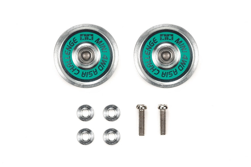Hg Alum Ball-Race Rollers 19mm Ringless/Green Asia Challenge