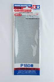 FINISHING ABRASIVES P180 3 Sheets