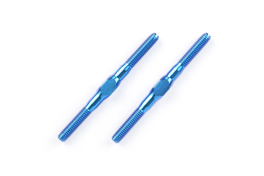 RC 3X38MM BLUE TITANIUM Turnbuckle Shaft (2 Pcs)