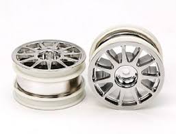 M-CHASSIS 1-SPOKE WHEELS (CHROME PLATED, 2PCS.)