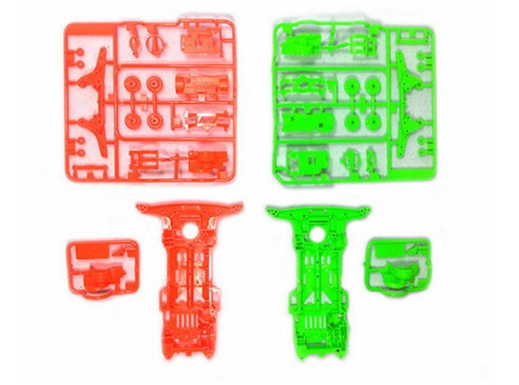 Super II Chassis Set - Fluorescent Color Orange/Green