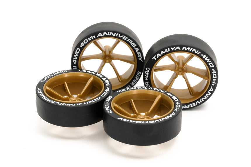 JR LP TIRE/6-SPOKE WHEEL SET 40Th Anniv Super Hard/Lg Dia
