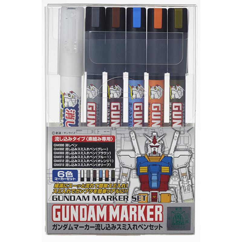 GUNDAM MARKER GUNDAM POURING INKING PEN SET