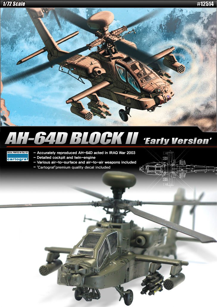 1/72 U.S ARMY AH-64D BLOCK II "EARLY VERSION"