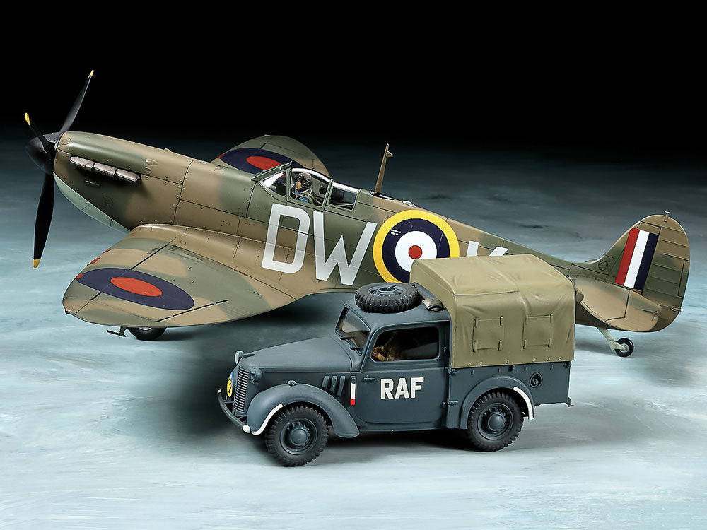 1/48 SCALE SUPERMARINE SPITFIRE Mk.I & LIGHT UTILITY CAR 10HP