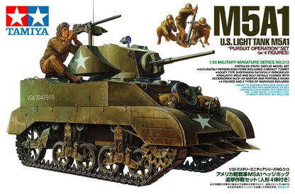 M5A1 US LIGHT TANK PURSUIT OPERATION SET (W/4 FIGURES) 1/35