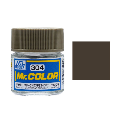 Mr Color C304 Semi Gloss Olive Drab FS34087 10ml