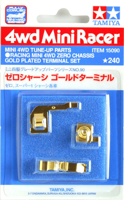 Racing Mini 4WD Zero Chassis Gold Plated Terminal
