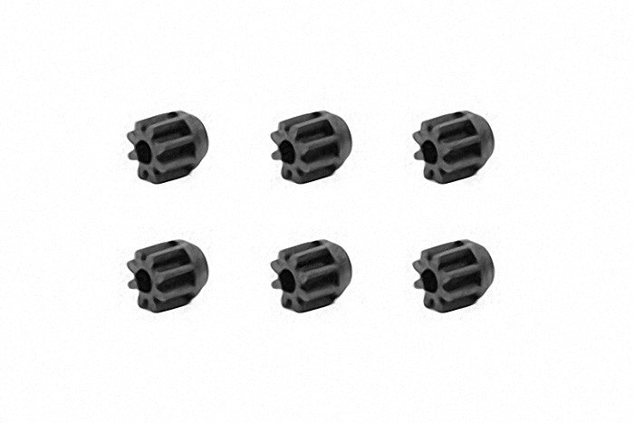 Carbon Reinforced Pinion - 8T Pinion Gear 6pcs