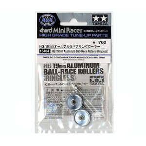 HG 19mm Aluminum Ball-Race Rollers (Ringless)