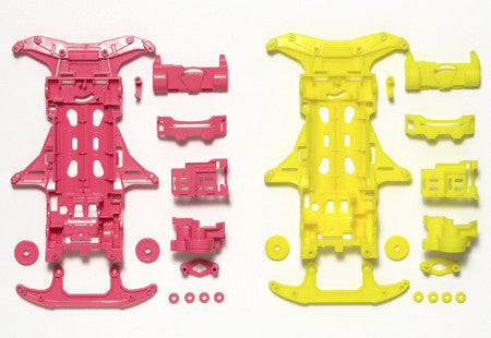 VS Fluorescent-Color Chassis Set (Pink/Yellow)