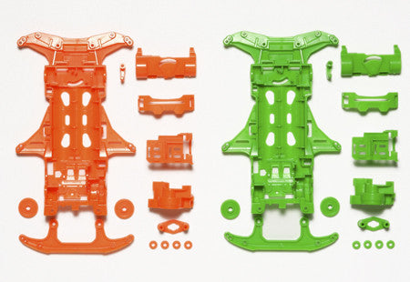 VS Fluorescent-Color Chassis Set (Orange/Green)