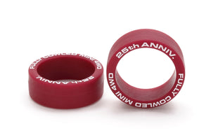 Fully Cowled Mini 4WD 25th Anniv. Low Friction Low Profile Tire ( Maroon, 2pcs. )