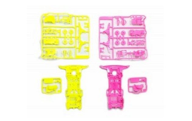Super II Chassis Set - Fluorescent Color Pink/Yellow