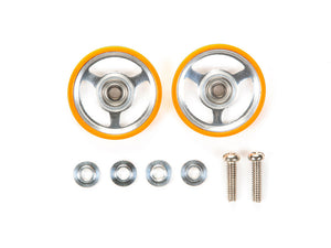 17mm Aluminum Rollers w/Plastic Rings (Orange)