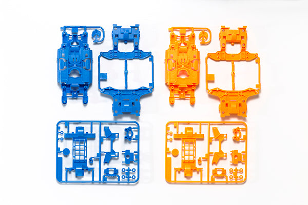 MS Chassis Set - Light Blue/Orange