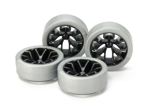 Hard Low-Profile Tire (Silver) & Carbon Wheel Set (Y Spoke)