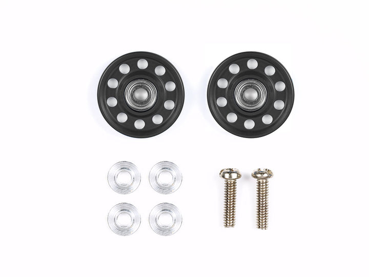 Lightweight 13mm Aluminum Ball-Race Rollers (Ringless/Black)