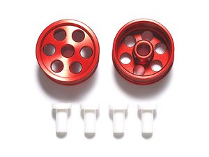 HG Aluminum Reversible Wheels for Low Profile Tires (Super X & XX, Red/2pcs.)