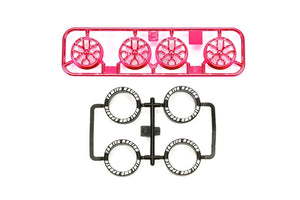 Low Profile Tire & Pink Plated Wheel Set (Y Spoke)