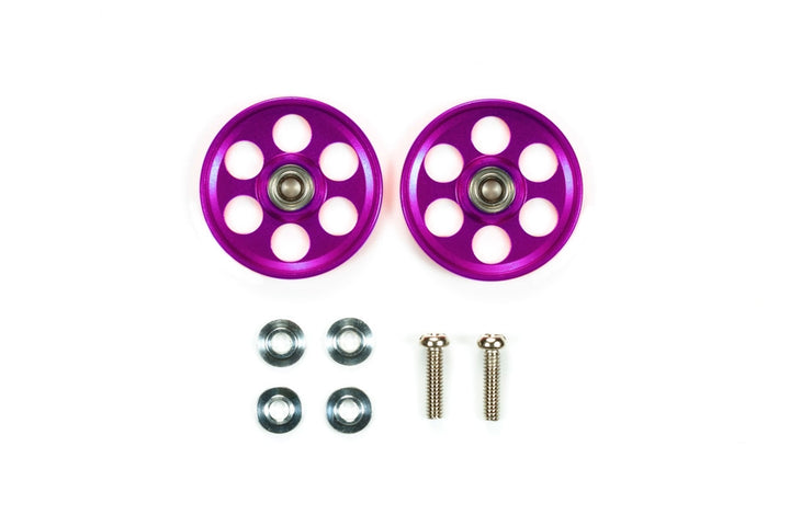 HG Lightweight 19mm Aluminum Ball-Race Rollers ( Ringless / Purple)
