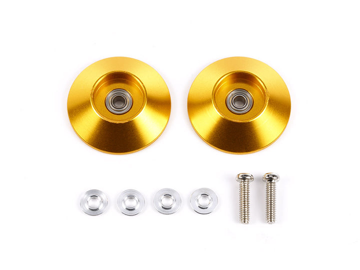 HG 19mm Tapered Aluminum Ball-Race Rollers (Ringless/Gold)