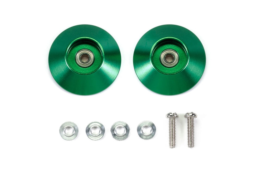 JR HG ALUM BALL-RACE ROLLERS 19Mm Tapered / Ringless/Green