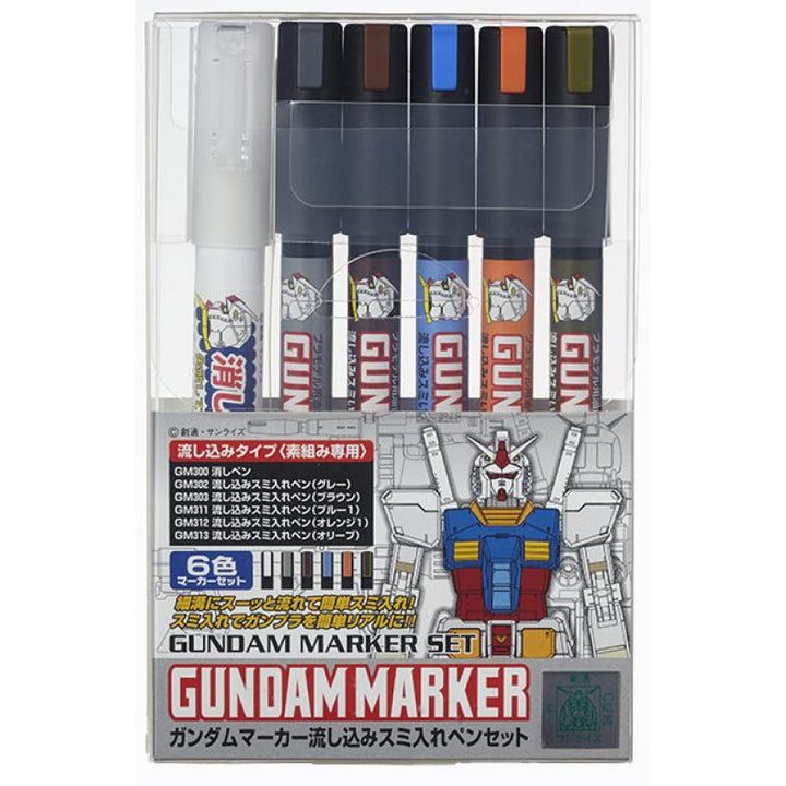 GUNDAM MARKER GUNDAM POURING INKING PEN SET